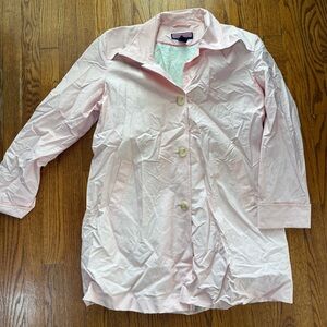 VINEYARD VINES Pink Trench Raincoat Coat  Size 46 chest  Shep & Ian